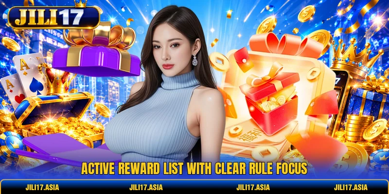 Active reward list with clear rule focus