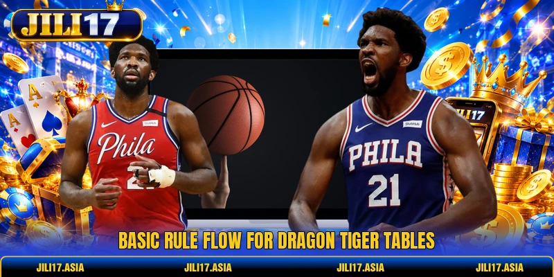 Basic rule flow for Dragon Tiger tables