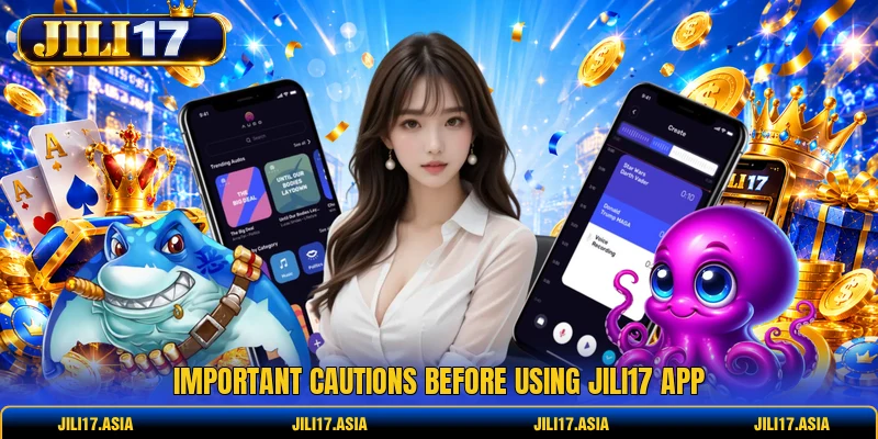 Important cautions before using JILI17 app