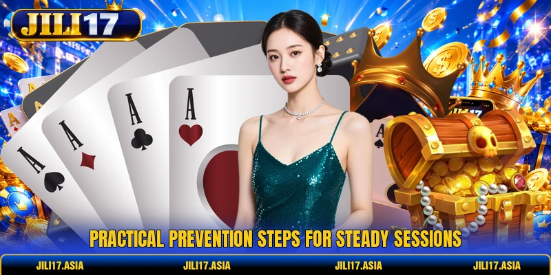 Practical prevention steps for steady sessions