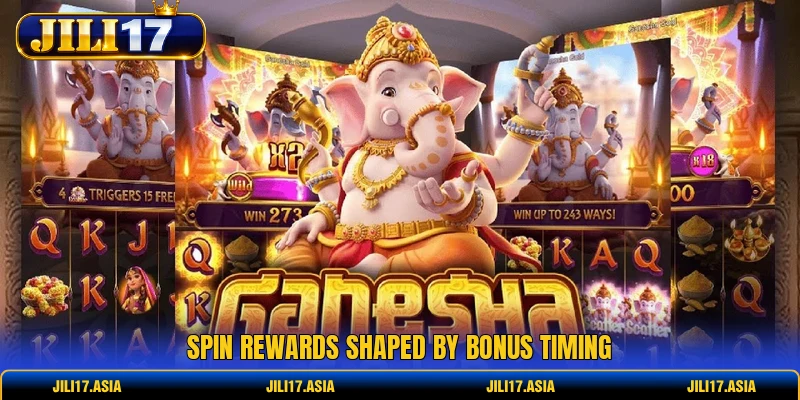 Spin rewards shaped by bonus timing