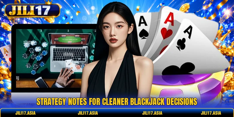 Strategy notes for cleaner blackjack decisions